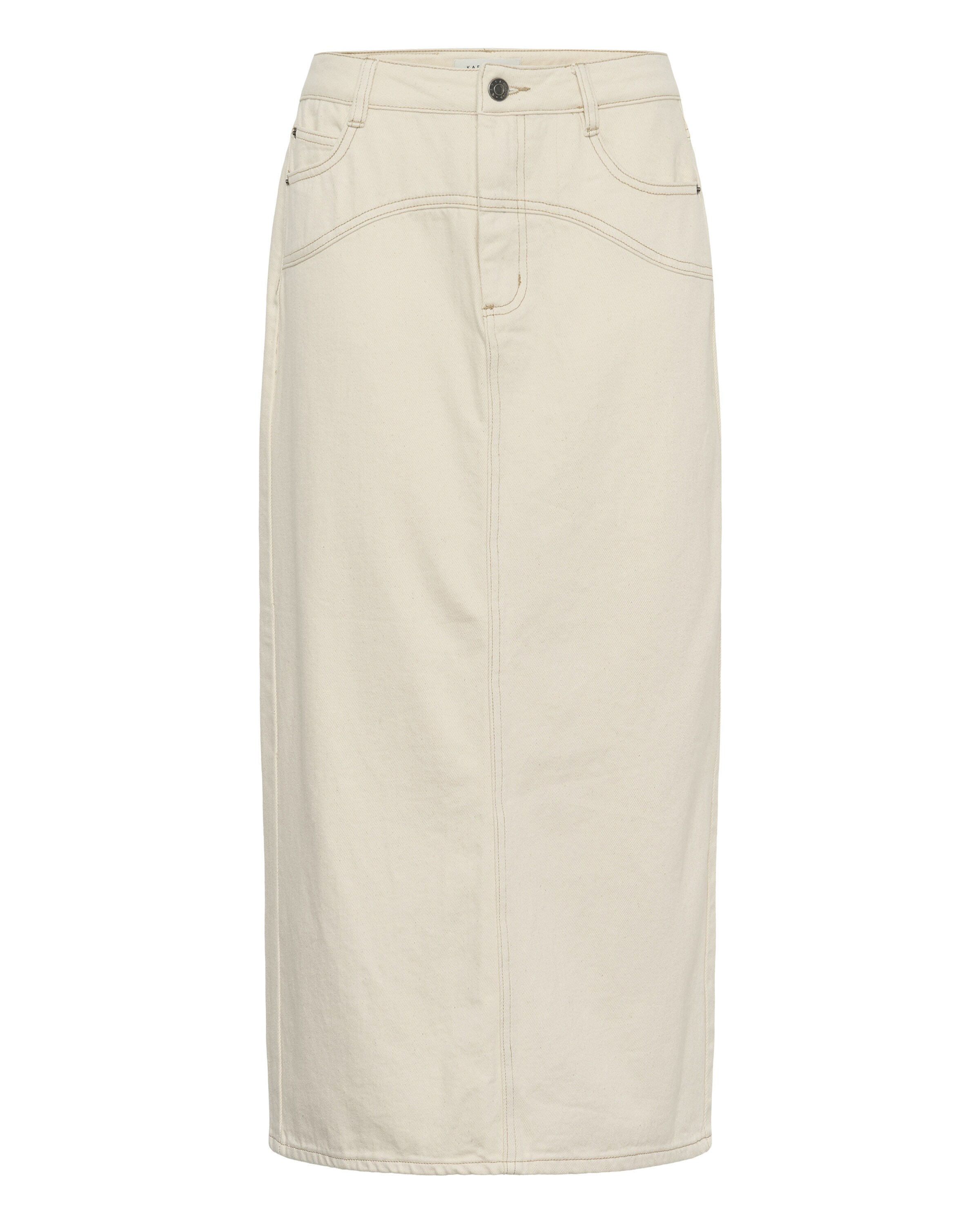 Kaffe Nederdel 'Catharina' i 34 i white denim, Produktvisning