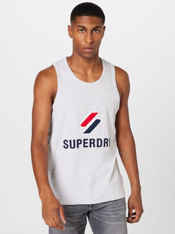 Superdry Тениска в сиво: отпред