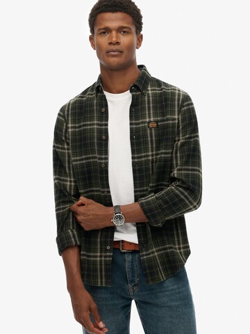 Fit confort Chemise Superdry & Co en vert : devant