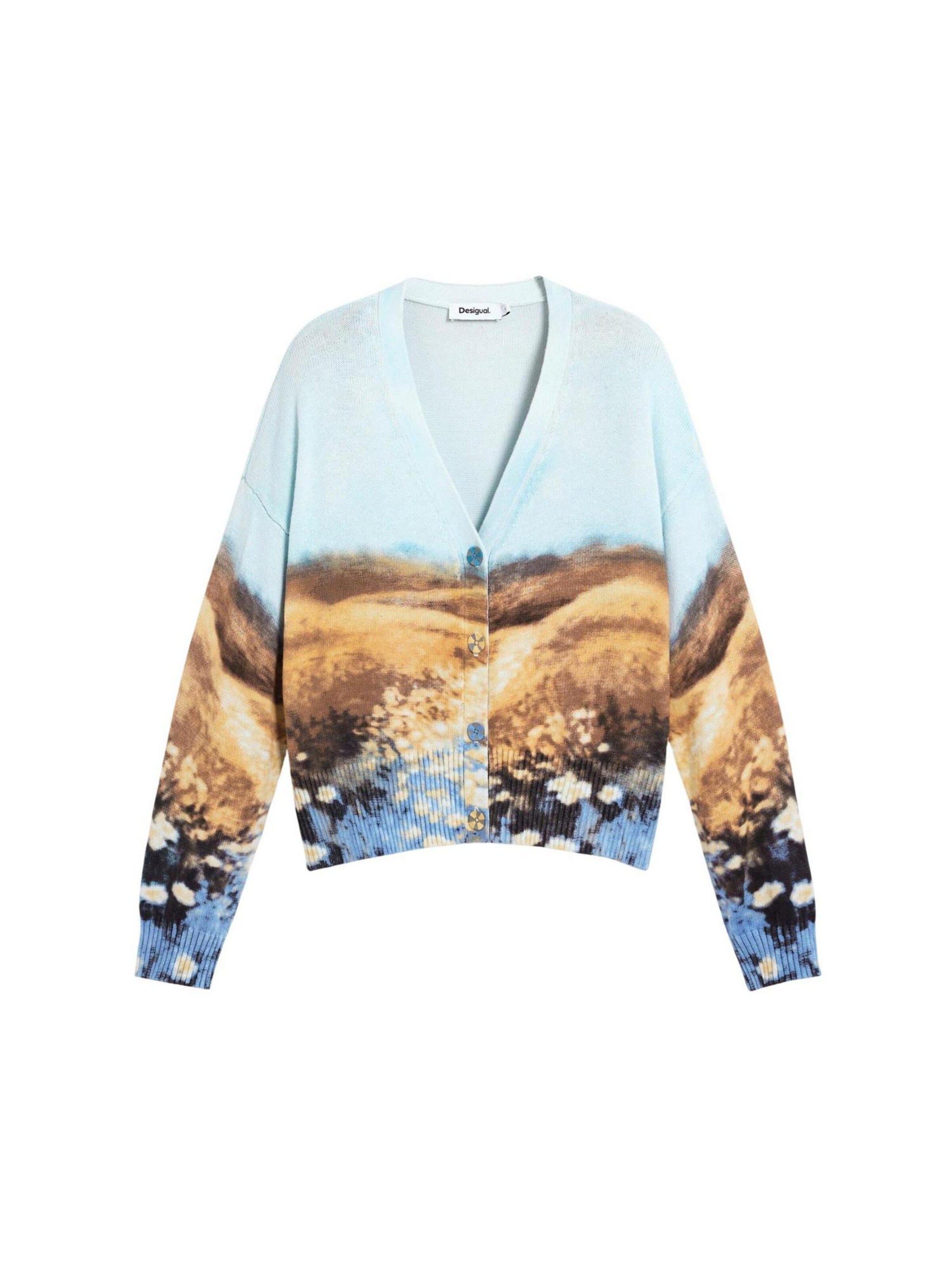 Desigual - Cárdigan 'JERS_SUN 26SWJF18' en azul: frente