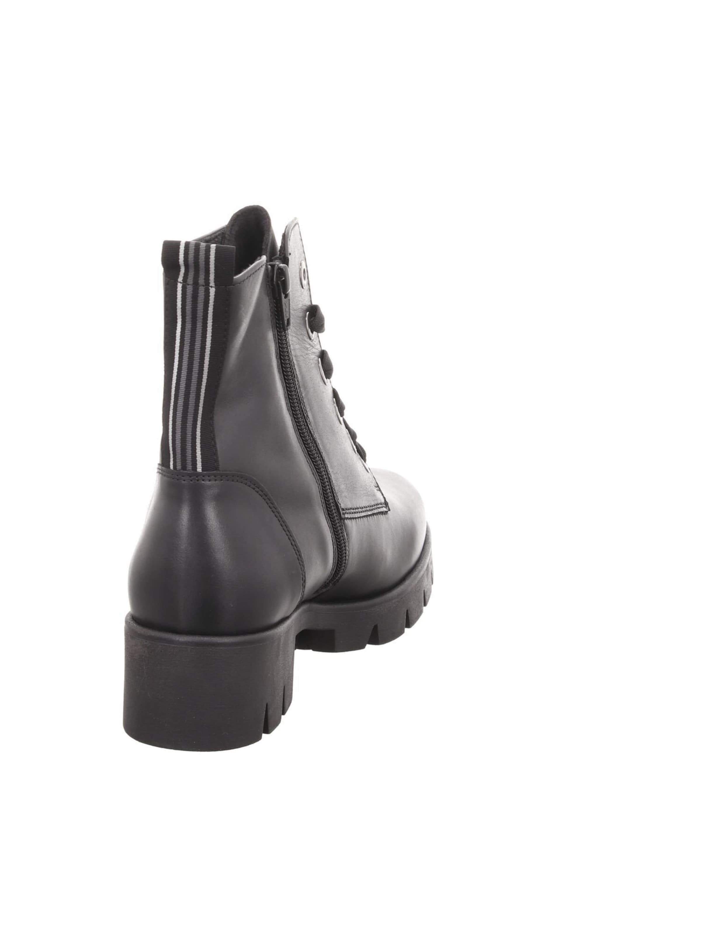 GABOR Schnürstiefelette in Schwarz