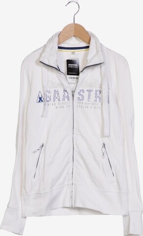 Gaastra Sweatshirt & Zip-Up Hoodie in M in White: front