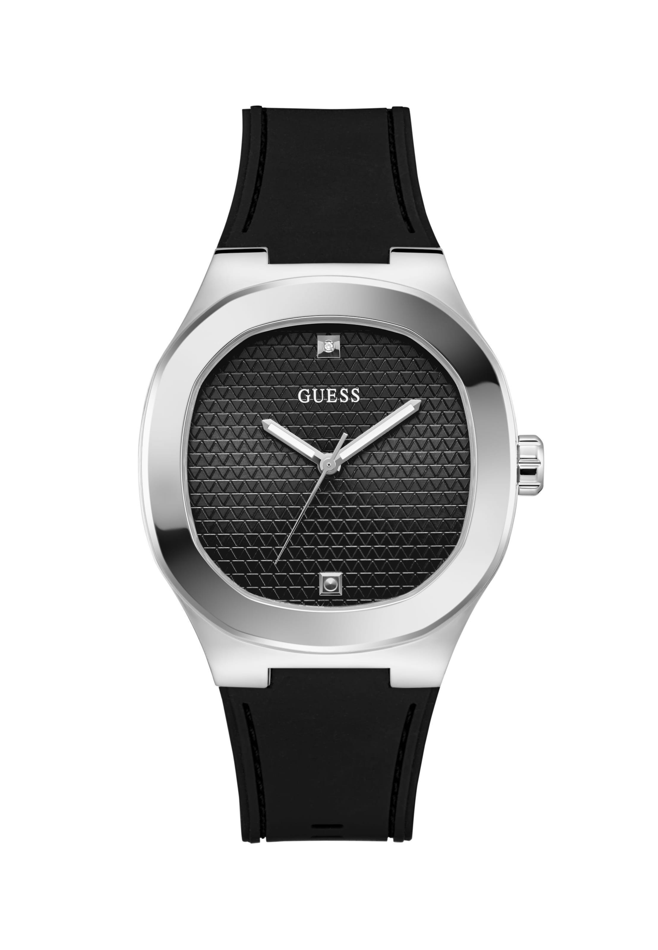 GUESS Analog Watch 'HEADLINE' in Black: front