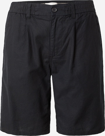 BLEND Pleat-Front Pants in Black: front