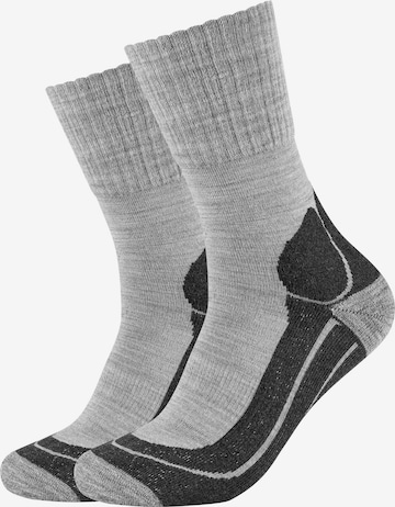 camano Socks in Grey: front