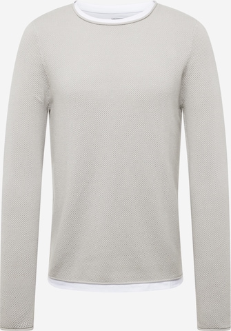 Pullover di QS in grigio: frontale