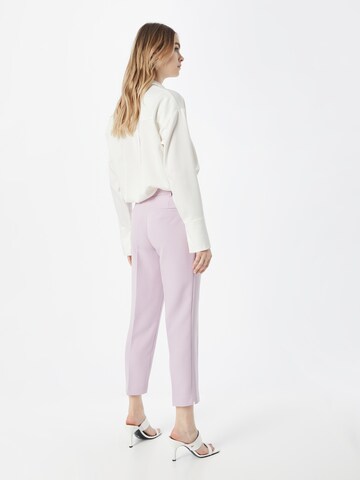 Dorothy Perkins Tapered Pleated Pants in Purple