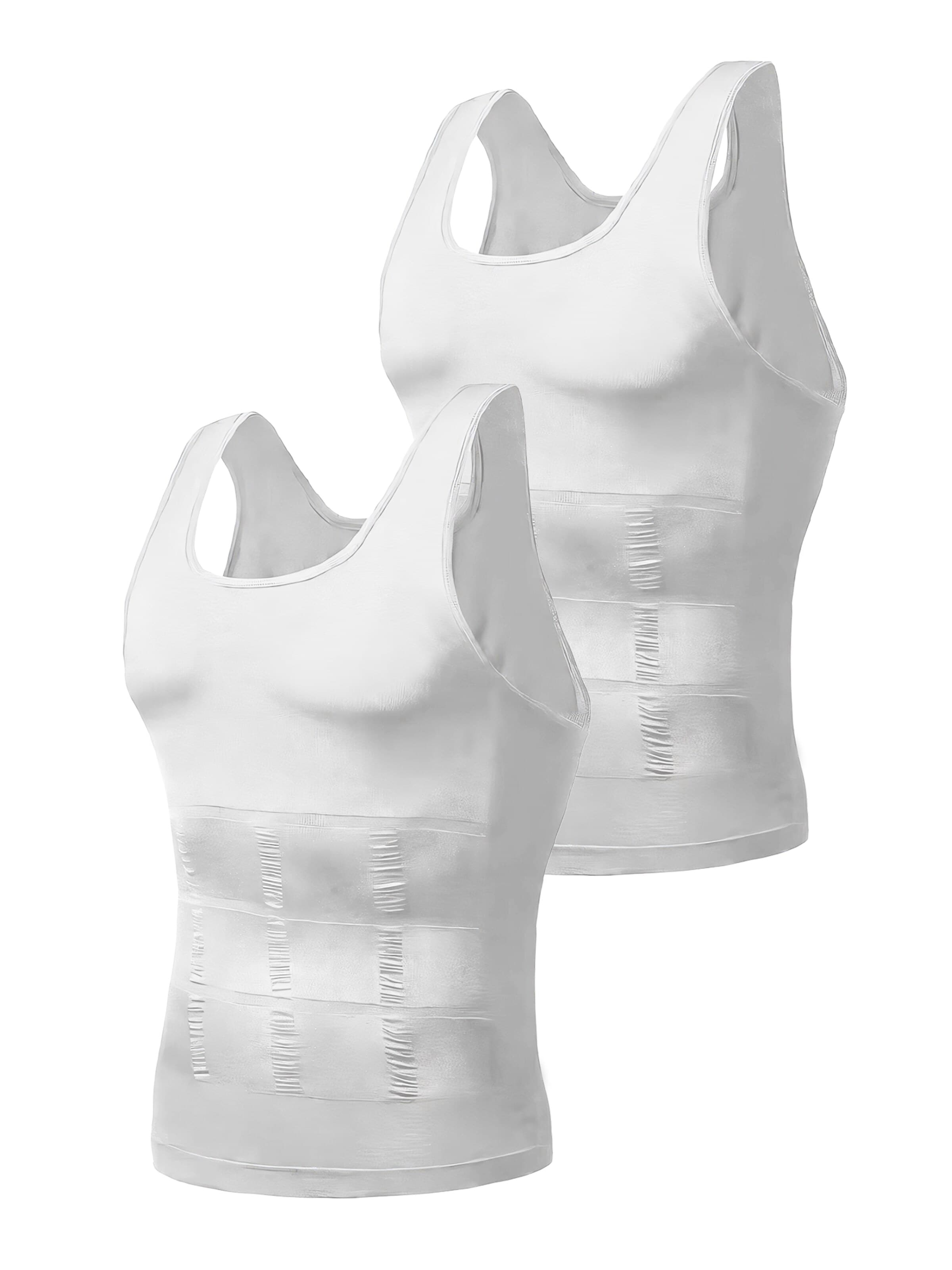 MEETWEE Shirt '2-Pack Shapewear Tank Top' in White: front