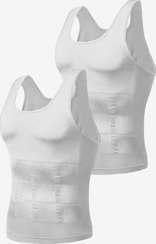 MEETWEE Shirt '2-Pack Shapewear Tank Top' in Wit: voorkant