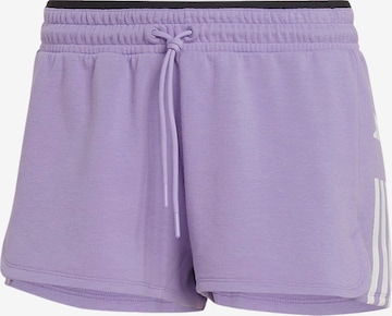 ADIDAS PERFORMANCE Workout Pants 'Train Essentials' in Purple: front