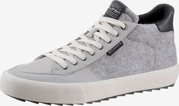 TOMMY HILFIGER High-Top Sneakers in Grey: front