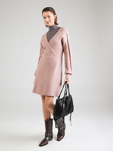 ABOUT YOU Úpletové šaty 'Camilla' – pink: přední strana