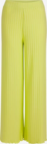 Rich & Royal Wide leg Trousers in Yellow: front