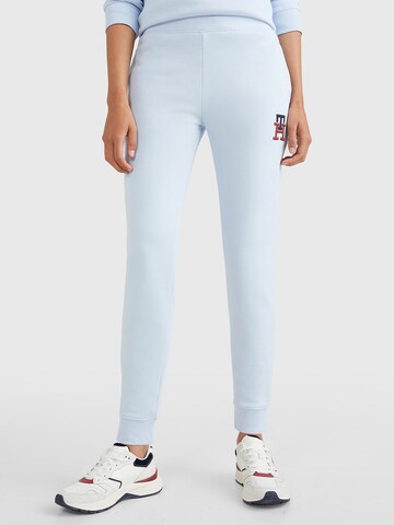 TOMMY HILFIGER Tapered Pants 'Monogram' in Blue: front