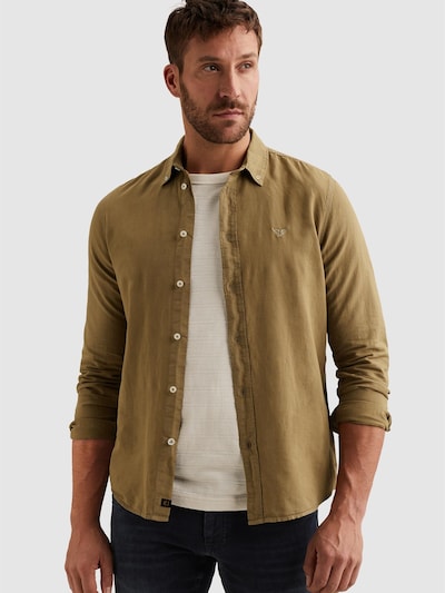 Camicia 'Shirt in cotton/linen with garment-dye wash' in S PME Legend di colore beige scuro, Visualizzazione prodotti