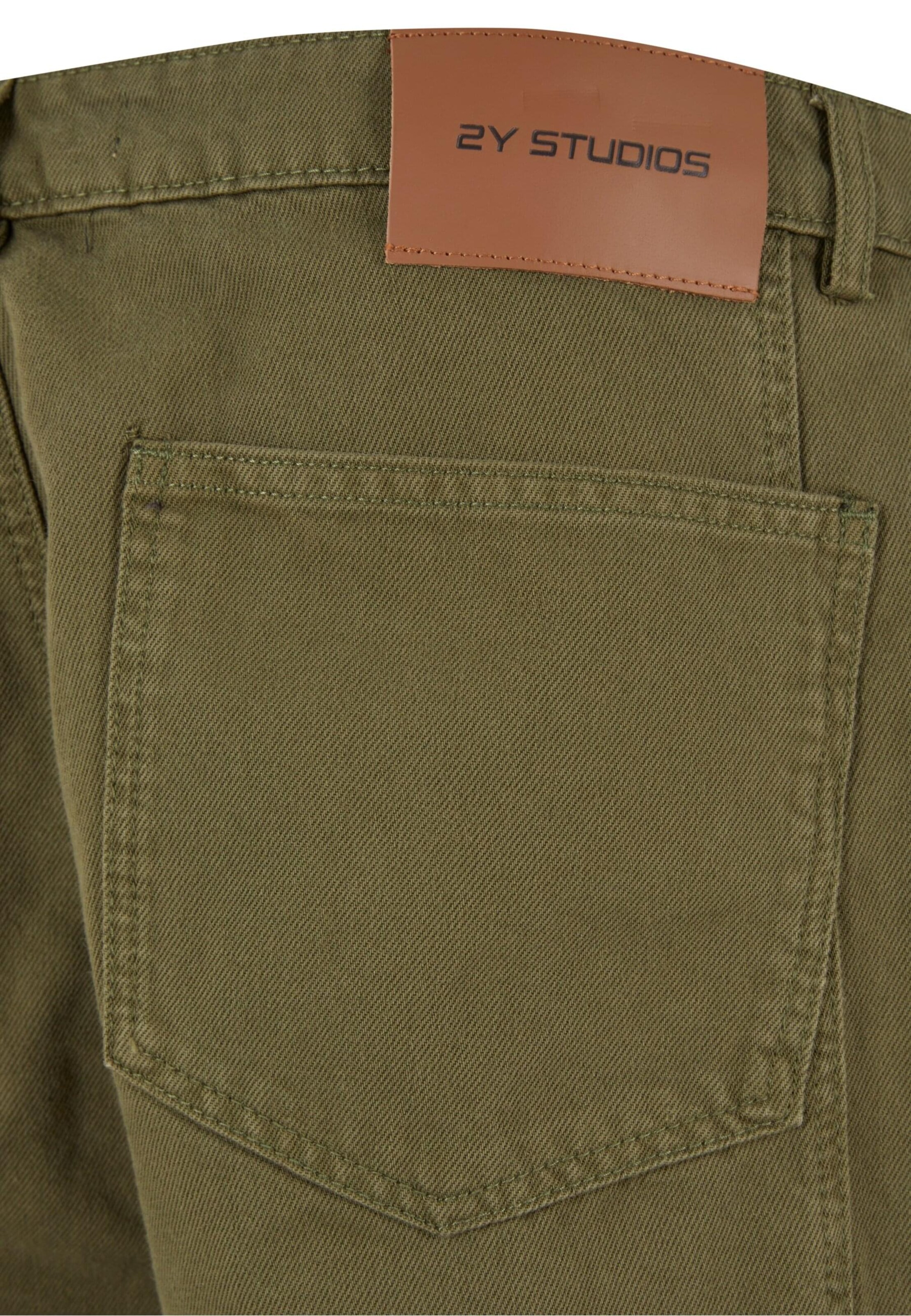 regular Jeans cargo 'Arwen' di 2Y Studios in verde
