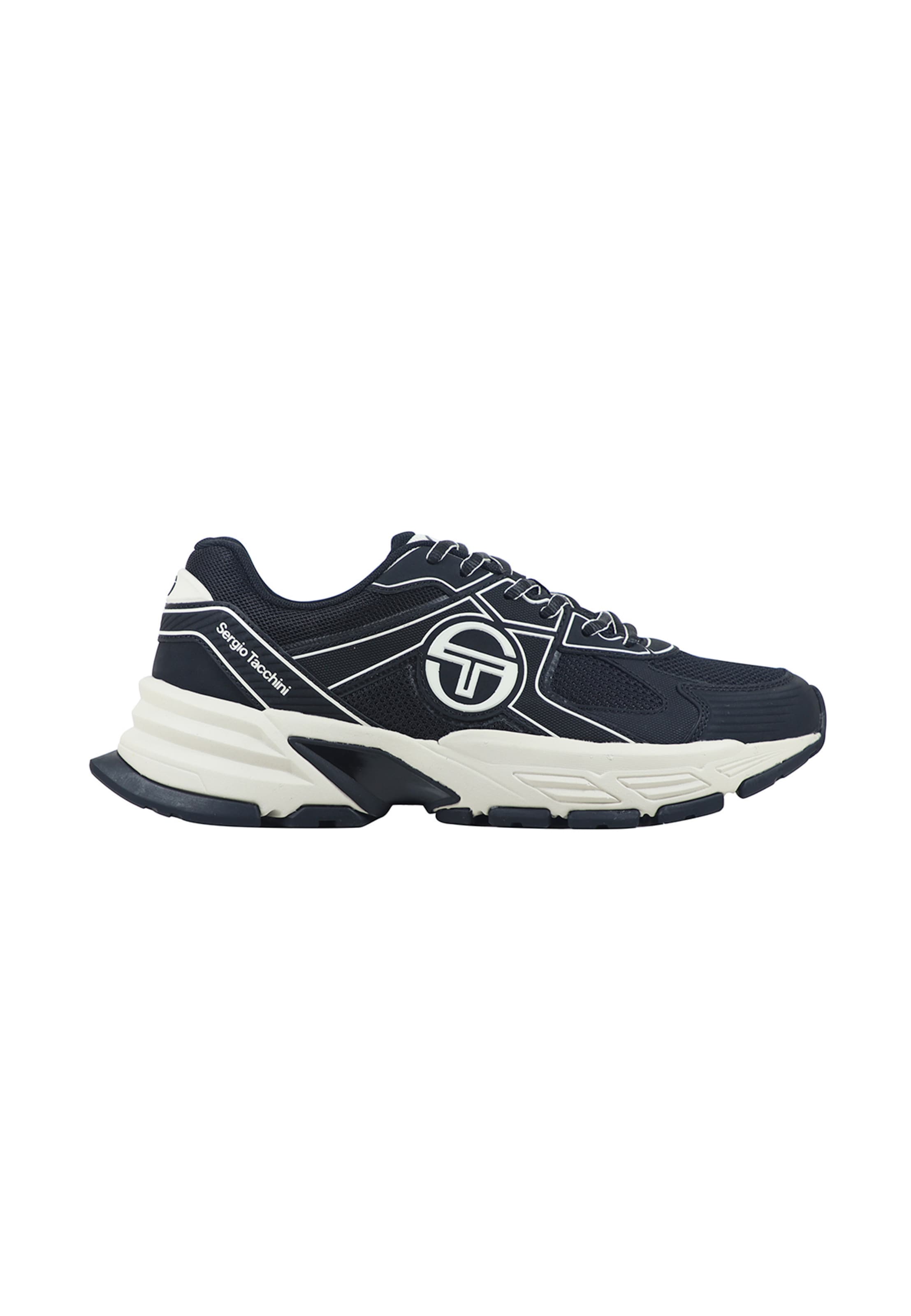 Sergio Tacchini - Sapatilhas baixas 'Imperia' em preto: frente