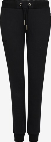 Superdry Pants in Black: front