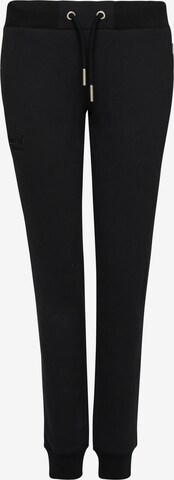 Superdry Tapered Broek in Zwart: voorkant