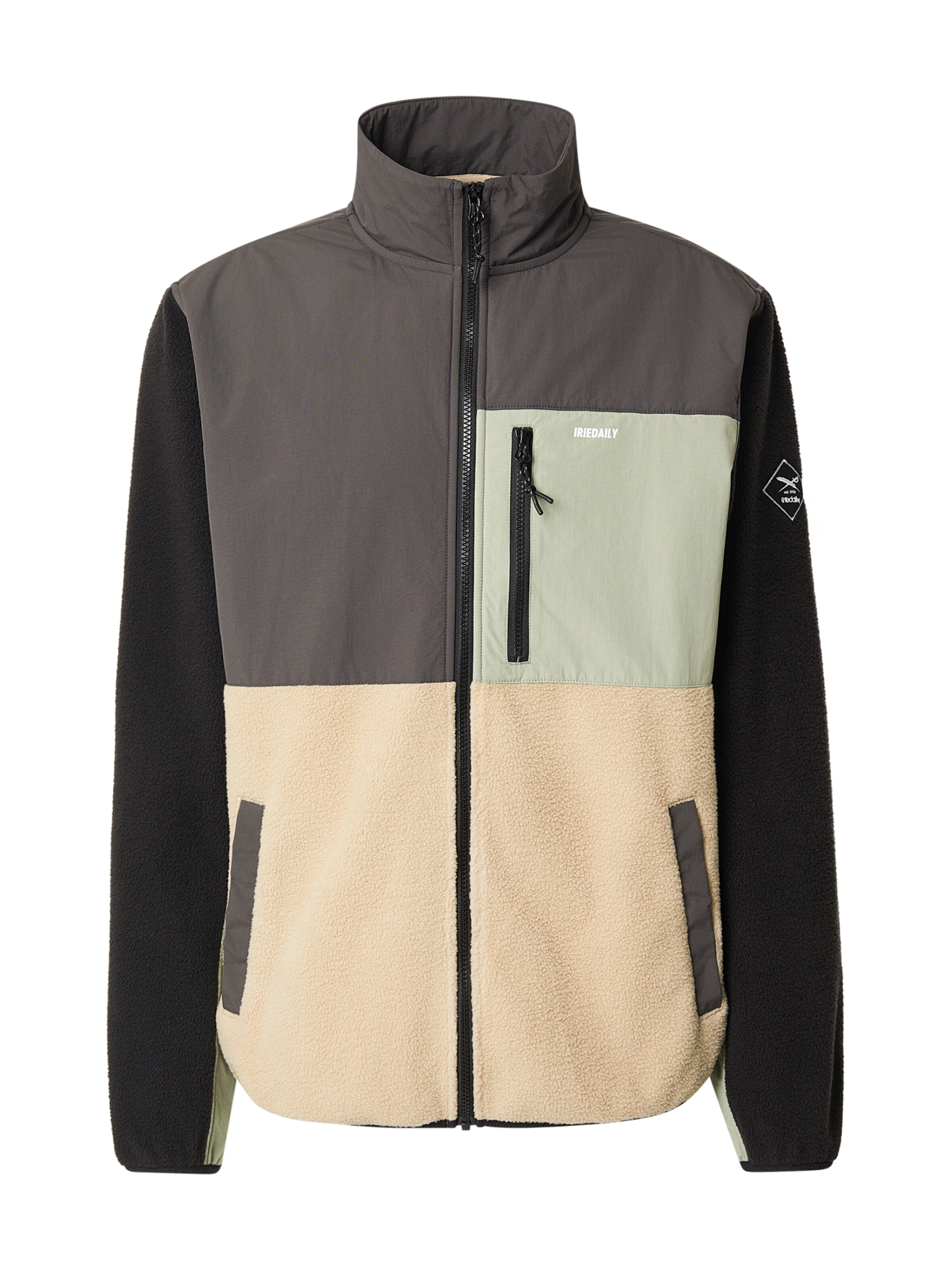 Iriedaily Jopa iz flisa 'Auf Deck' | zelena barva: sprednja stran