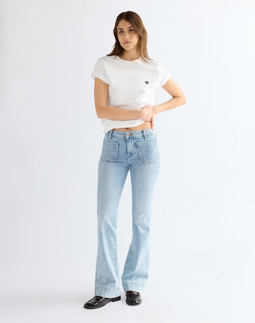 évasé Jean 'FLARE' WRANGLER en bleu