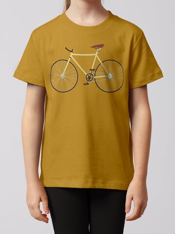 watabout.kids Shirt 'Yellow Bike' in Geel