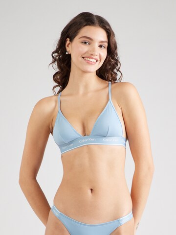 Calvin Klein Swimwear Τρίγωνο Τοπ μπικίνι 'Meta Legacy' σε μπλε: μπροστά
