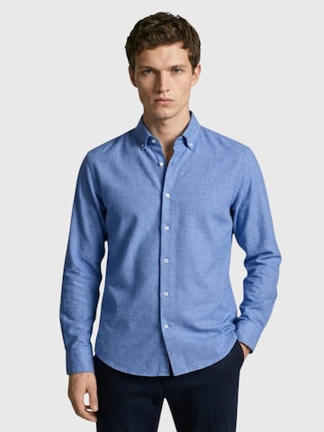 Ramsey Regular fit Zakelijk overhemd in Blauw