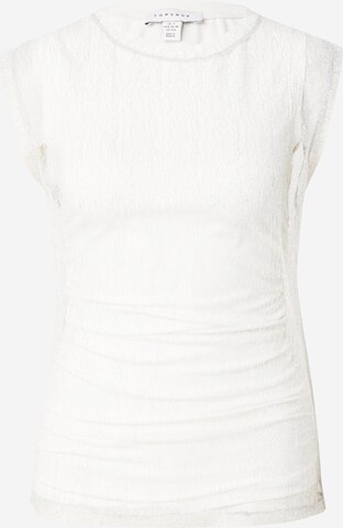 TOPSHOP Top in White: front