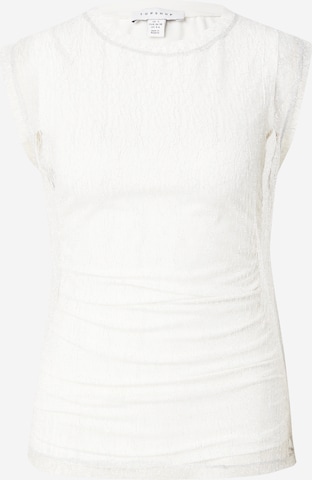 Haut TOPSHOP en blanc : devant