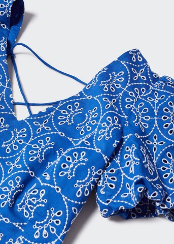 MANGO Sukienka 'Zafi' w kolorze niebieski
