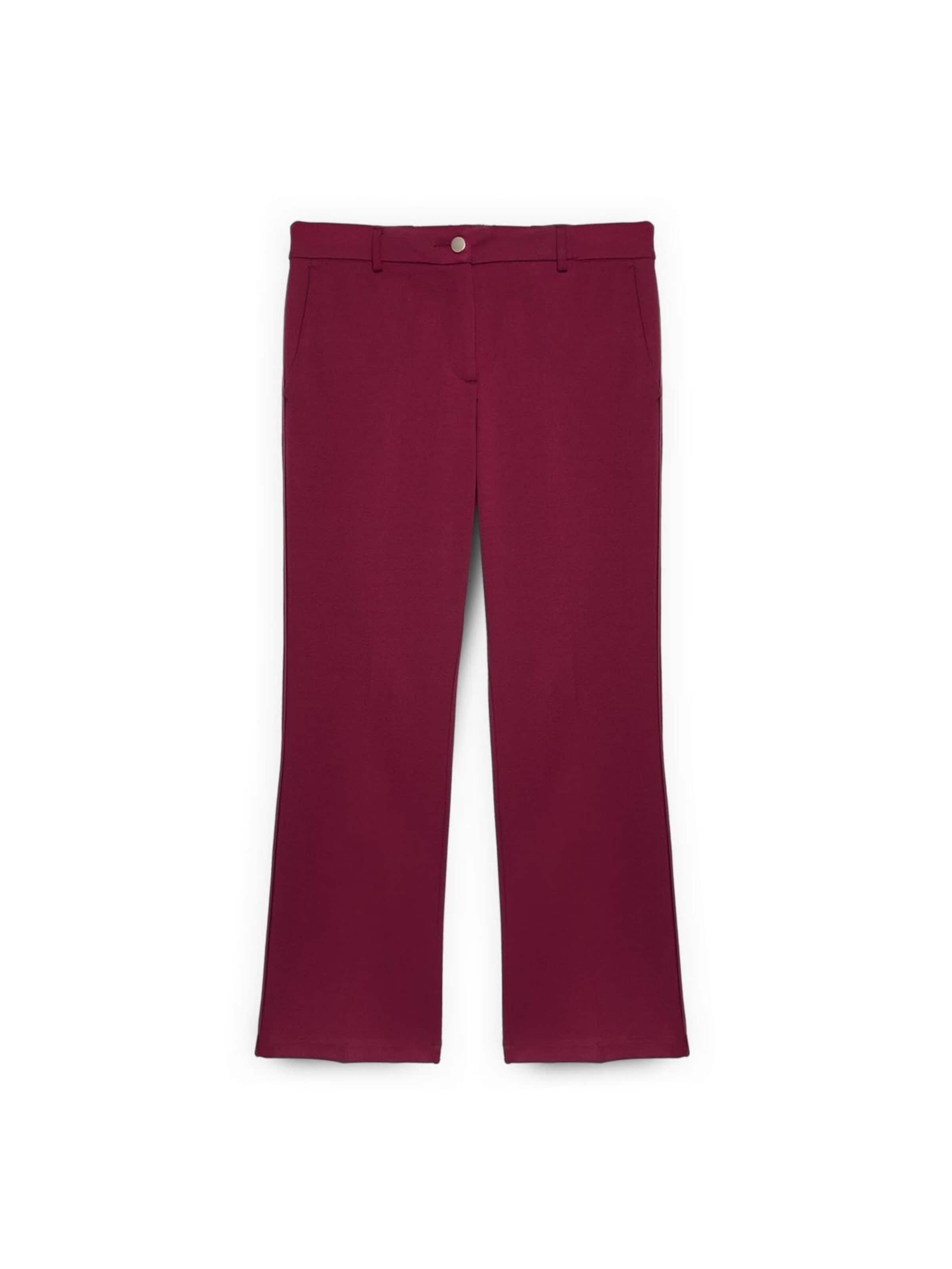 évasé Pantalon Fiorella Rubino en rouge : devant