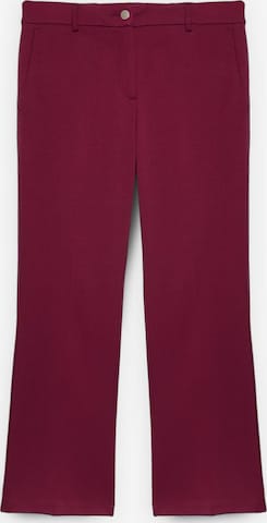 évasé Pantalon Fiorella Rubino en rouge : devant
