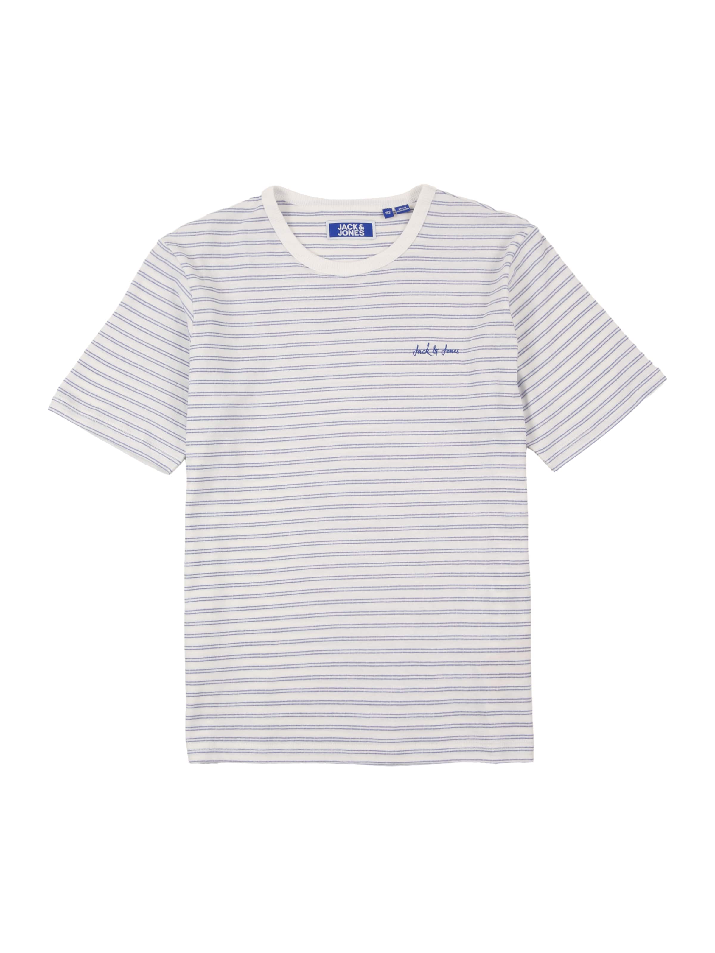 Jack & Jones Junior Shirt 'JJDEVIN DAYTONA' in Wit: voorkant