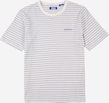 Jack & Jones Junior Shirt 'JJDEVIN DAYTONA' in Wit: voorkant