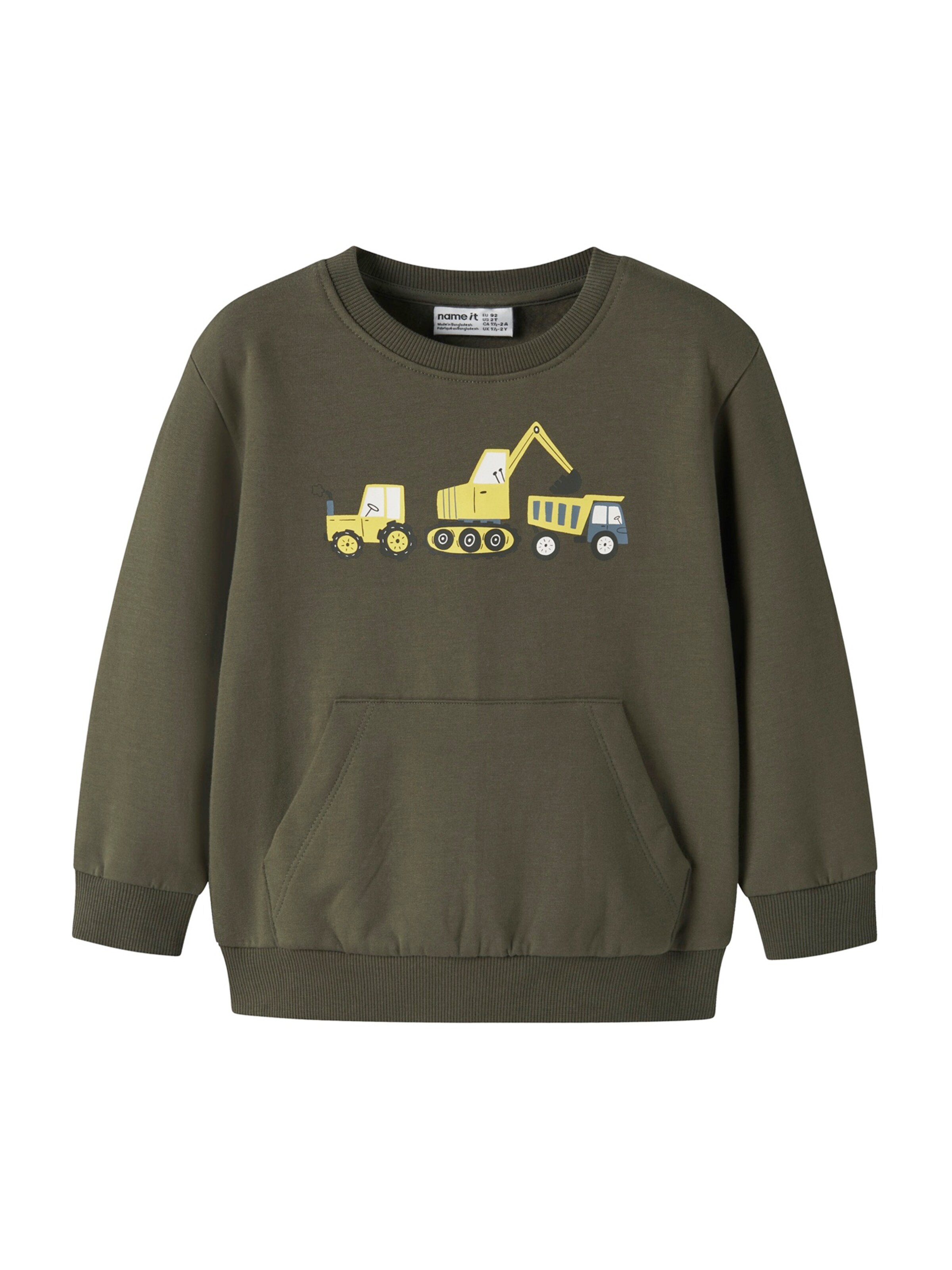 NAME IT Sweatshirt 'NMMVUGO' i grøn: forside