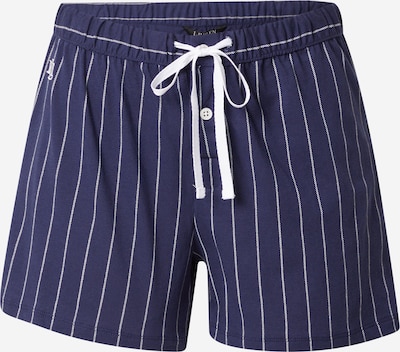 Pantaloncini da pigiama Lauren Ralph Lauren di colore navy / offwhite, Visualizzazione prodotti