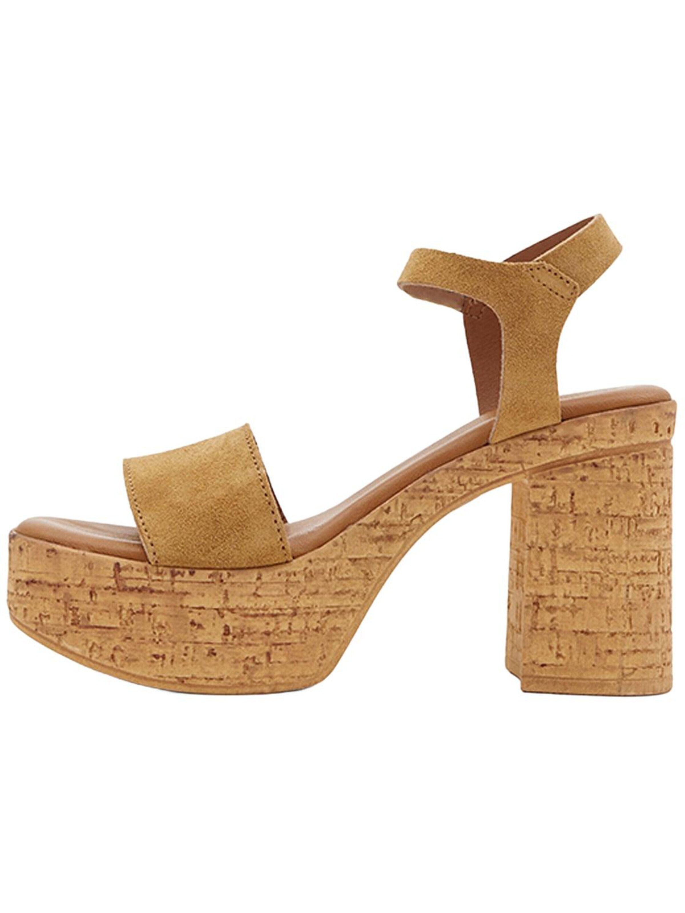 Desa Sandaal 'Plateau-Sandalen' in Bruin