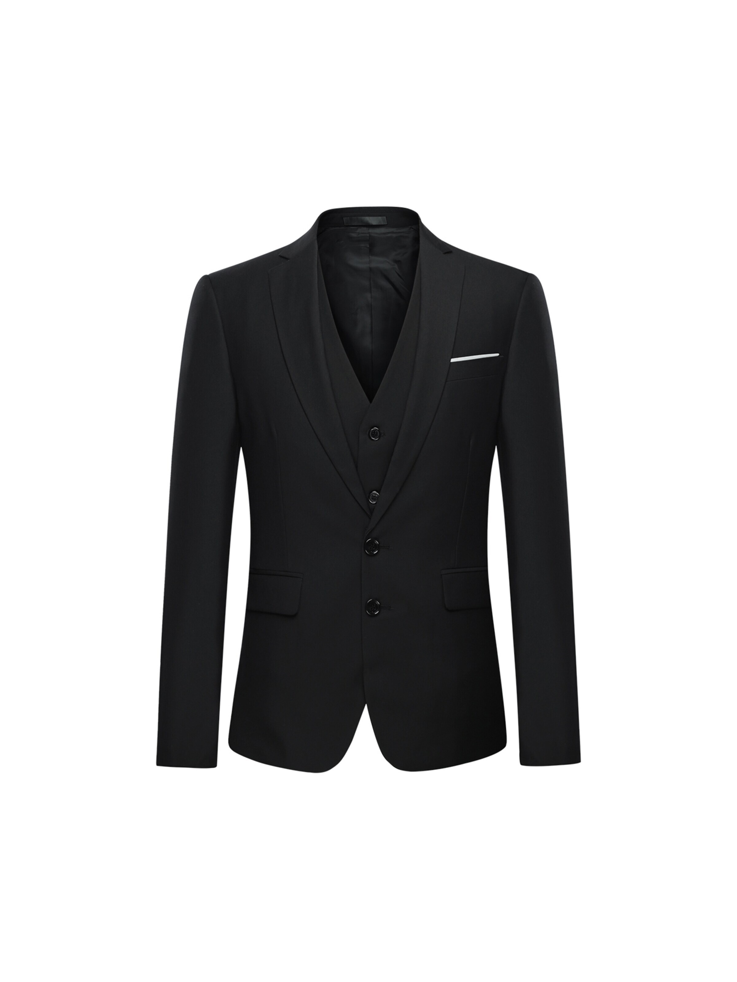 YOUTHUP Slim fit Suit 'Schlicht' in Black