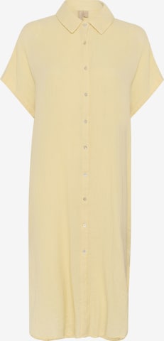 Robe-chemise CULTURE en jaune : devant