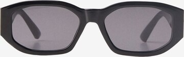 Lunettes de soleil Bershka en noir : devant