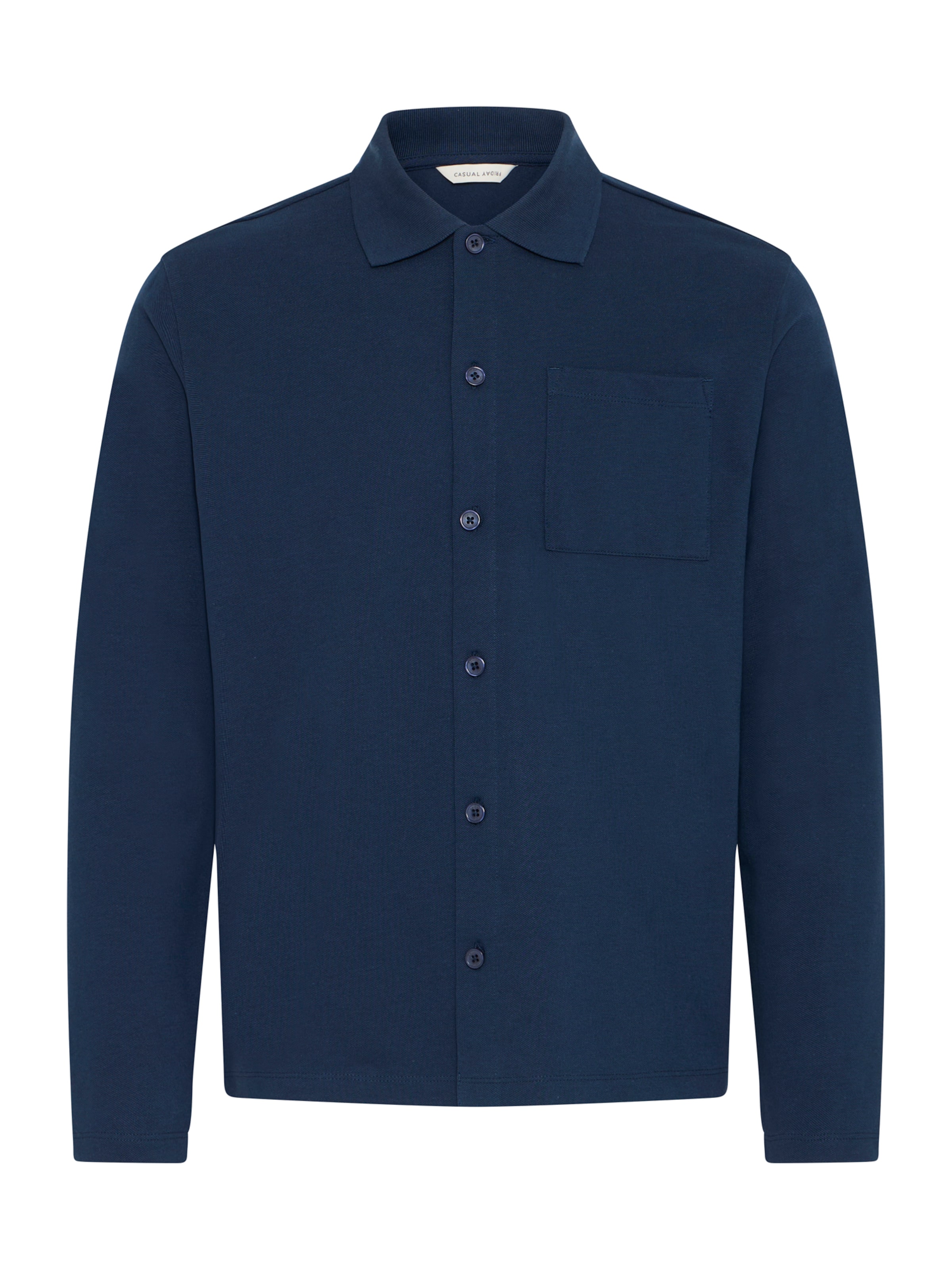 Casual Friday Regular fit Πλεκτή ζακέτα 'CFEDSTROM' σε μπλε: μπροστά