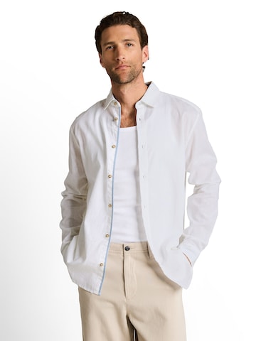 TOM TAILOR Regular Fit Skjorte i hvid: forside