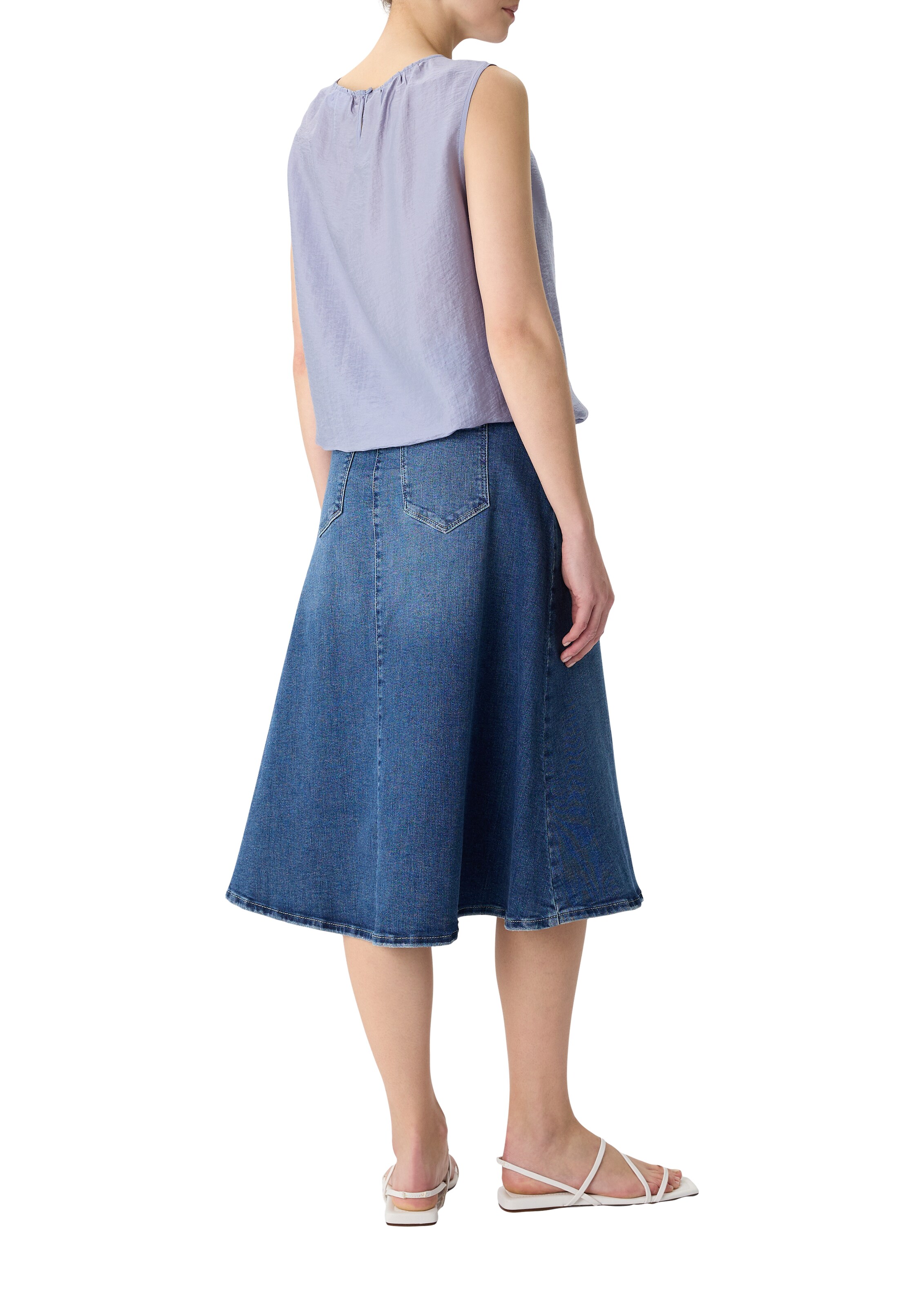 comma casual identity Blouse in Blue: back