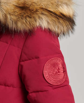 Superdry Winter Coat in Red