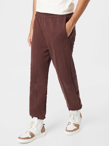 NU-IN Loose fit Trousers in Brown: front