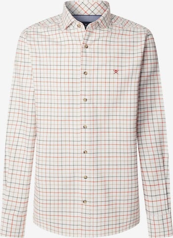 Hackett London Button Up Shirt in White: front