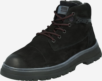 bugatti Lace-up boots in Black: front