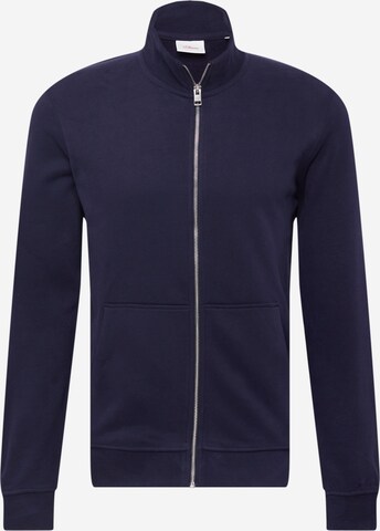 s.Oliver Zip-Up Hoodie in Blue: front