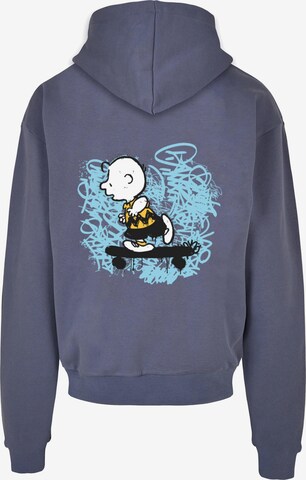 Merchcode Sweatshirt 'Peanuts - Life on the edge' in Blau